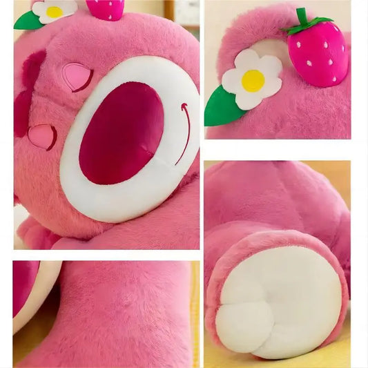 Lots-o'-Huggin' Bear plush toys Cute Toy Story plushie Strawberry Aroma Soft Doll Lotso Stuffed Pillow Birthday Gift for Kids