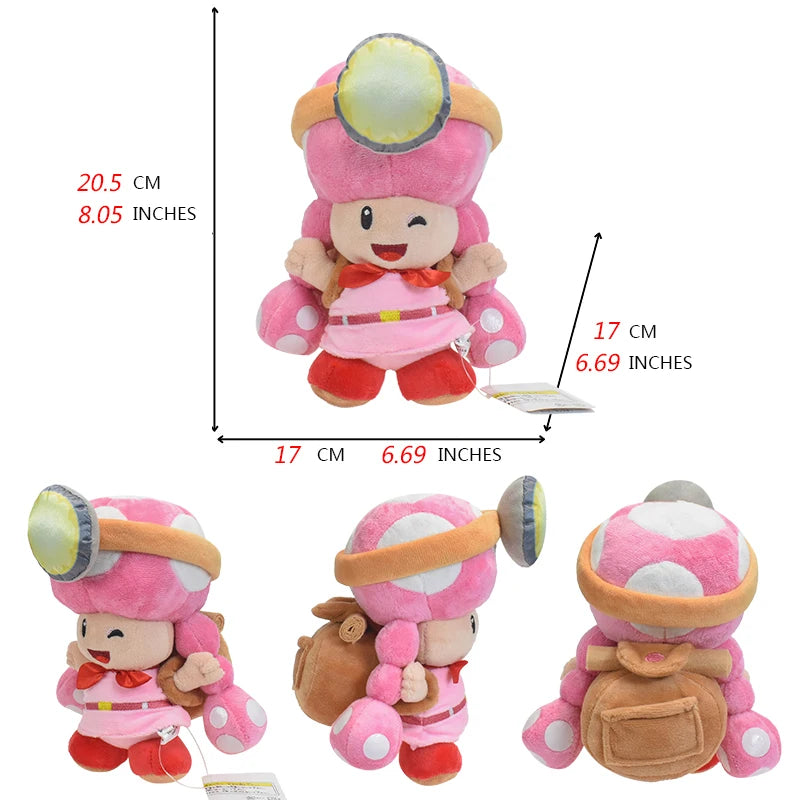 Super Mario Bros. Wonder Plush Toy Mairo Luigi Princess Peach Daisy Toad Toadette Yoshi Soft Stuffed Dolls Nabbit Skedaddlers