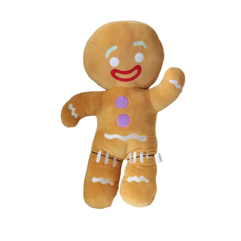Gingerbread Man Anime Plush Toys Cookies Man Stuffed Doll Soft Sofa Cushion Room Decor Christmas Decor Xmas Gifts For Kids