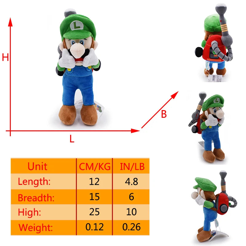 Mario Luigi Plush Toys Waluigi Wario Mario Bros Cosplay Elephant Cat Bear Peluche Stuffed Dolls Halloween Birthday Gifts