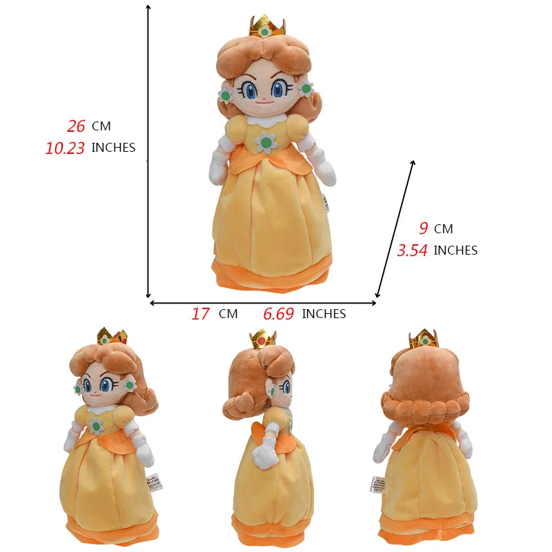 Super Mario Bros. Wonder Plush Toy Mairo Luigi Princess Peach Daisy Toad Toadette Yoshi Soft Stuffed Dolls Nabbit Skedaddlers