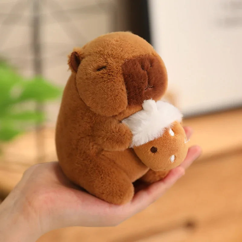 24 Styles Capybara Cosplay Pikachu Plush Toy Capibala Pendant Keychain Disney Stitch Sanrio Kuromi Stuffed Doll Bag Decor Gift
