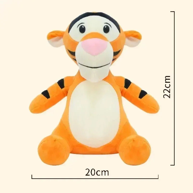 21-25cm Hot Disney Cartoon Figure Cute Animal Qi-ear Donkey Pijie Winnie The Pooh Tigger Toy Doll Children Room Ornament Gift