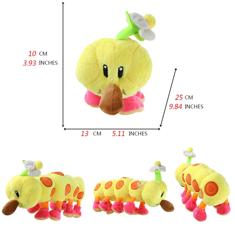 Super Mario Bros. Wonder Plush Toy Mairo Luigi Princess Peach Daisy Toad Toadette Yoshi Soft Stuffed Dolls Nabbit Skedaddlers