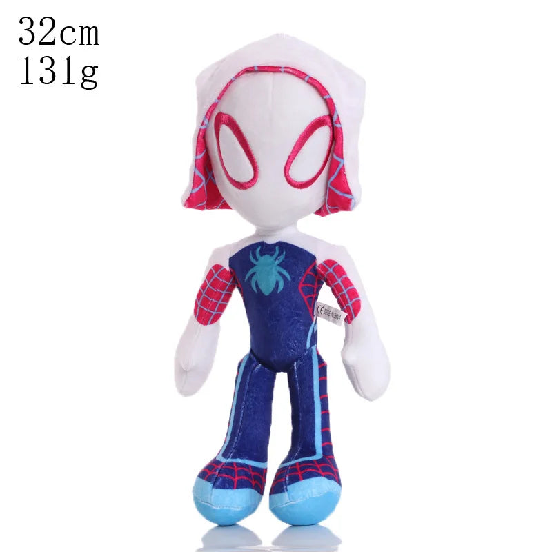 2025 Marvel 20-30Cm  Spiderman Plush Toy Soft Stuffed Cartoon Stuffed Doll Large Plush Boy Cloth Doll Pillow Kids Christmas Gift