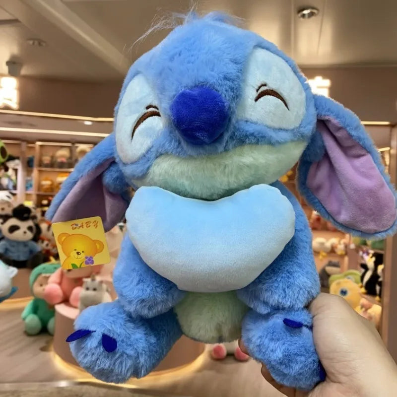 Disney Cute Heart Hugging Stitch Plush Toy Cartoon Anime Lovely Pillow Doll Stitch Children's Birthday Gift Doll Girls Plush Toy