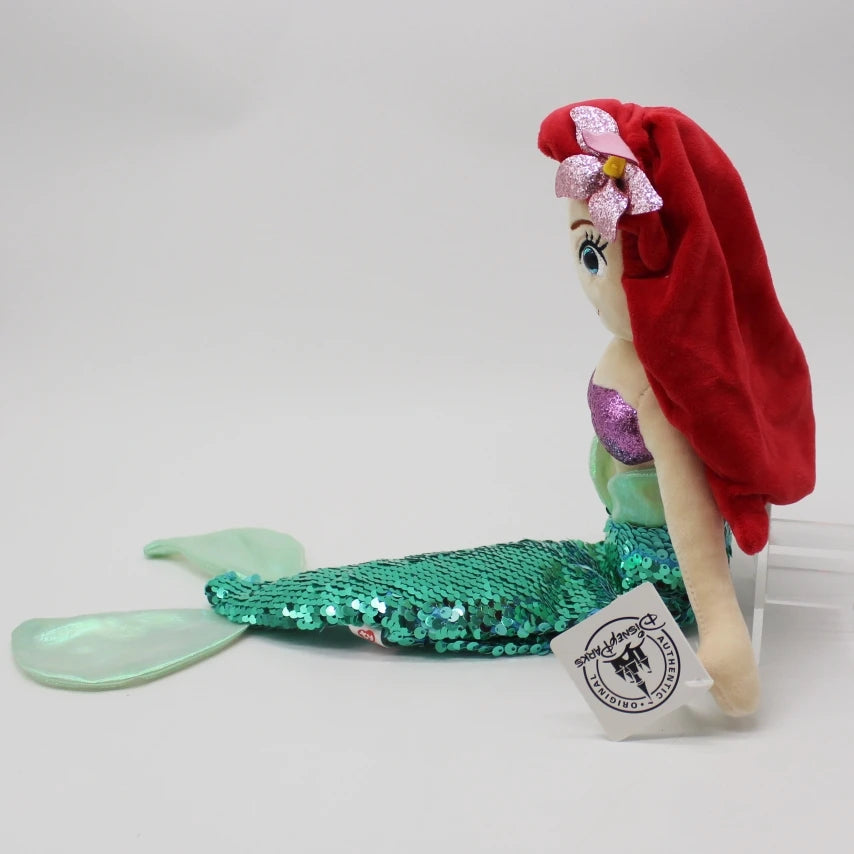 1piece 40cm Disney princess The Little Mermaid Ariel princess and flounder Stuffed Soft Toys The Mermaid plush dolls
