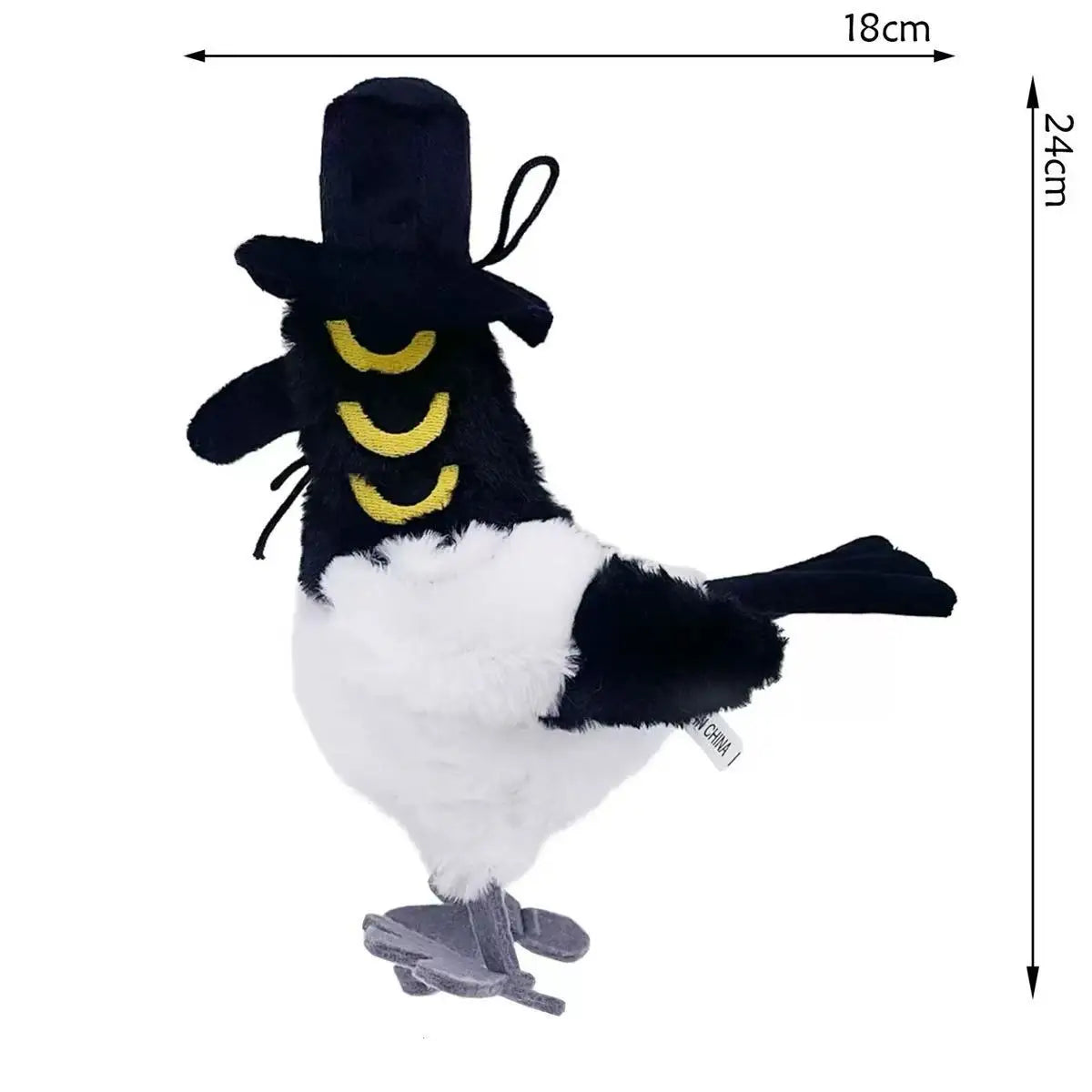 Demons Hunters Plush Cute Purple Tiger Black Hat Magpie With 3 Eyes Monster Hunt Girl Group Stuffed For Fans Gifts