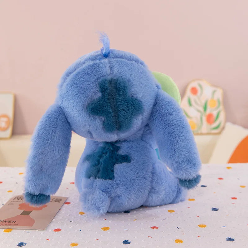 2025 New Cute Valentine'S Day Heart-Wrenching Stitch Series Plush Toys Hugging Flowers Stitch Blue Pink Stitch Birthday Gift