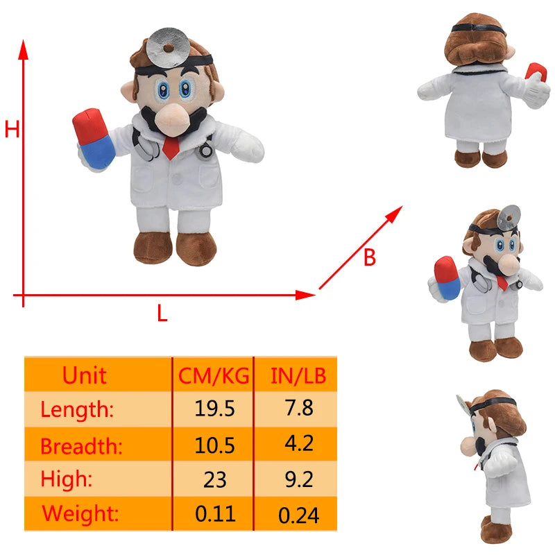 Mario Luigi Plush Toys Waluigi Wario Mario Bros Cosplay Elephant Cat Bear Peluche Stuffed Dolls Halloween Birthday Gifts