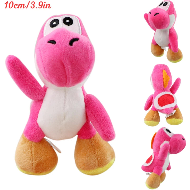 Kawaii Mario Luigi Green Yoshi Super Star Plush Toys Keychain Cute Triple Bananas Ice Fire Flowers Anime Peluche Dolls Pandents