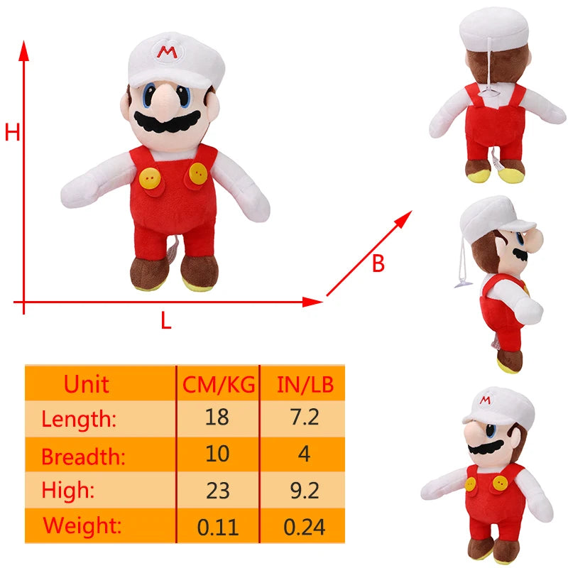 Mario Luigi Plush Toys Waluigi Wario Mario Bros Cosplay Elephant Cat Bear Peluche Stuffed Dolls Halloween Birthday Gifts