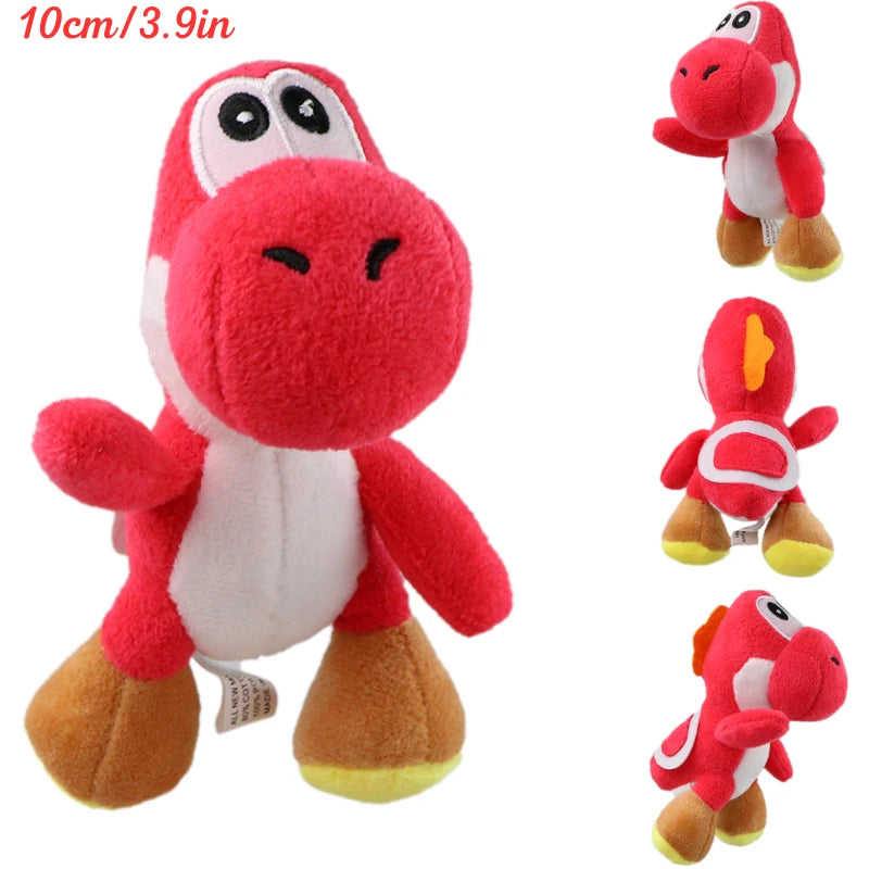 Kawaii Mario Luigi Green Yoshi Super Star Plush Toys Keychain Cute Triple Bananas Ice Fire Flowers Anime Peluche Dolls Pandents