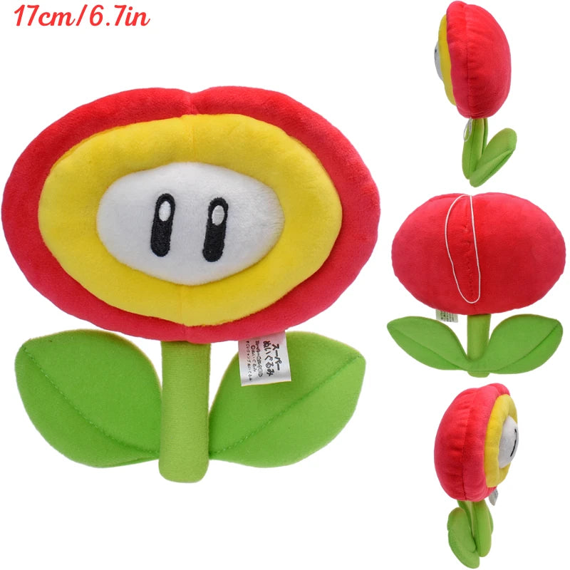 Kawaii Mario Luigi Green Yoshi Super Star Plush Toys Keychain Cute Triple Bananas Ice Fire Flowers Anime Peluche Dolls Pandents