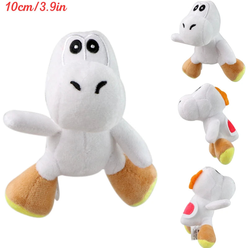 Kawaii Mario Luigi Green Yoshi Super Star Plush Toys Keychain Cute Triple Bananas Ice Fire Flowers Anime Peluche Dolls Pandents