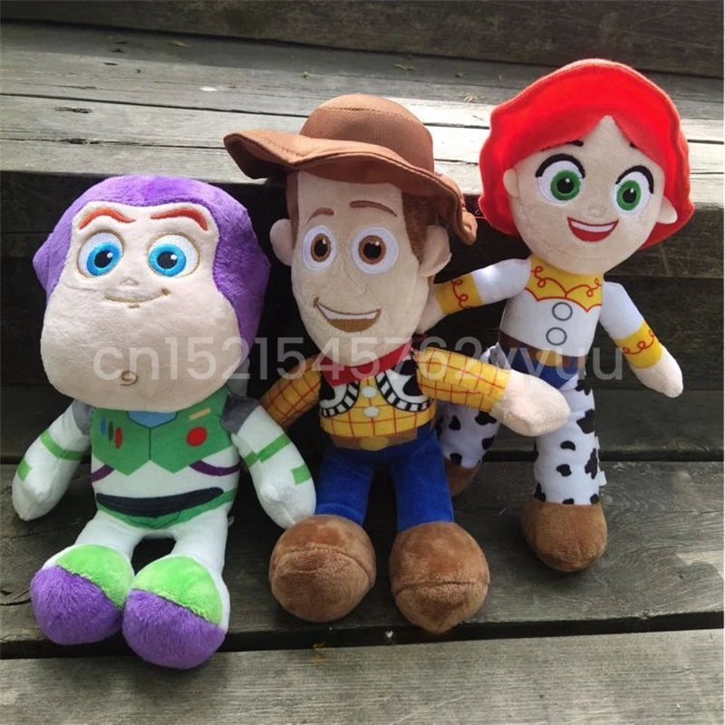 23cm Cute Woody Buzz Lightyear Plush Toy Lovely Stuffed Anime Jessie Plushies Pendant Cartoon Doll Home Decor Xmas Gifts