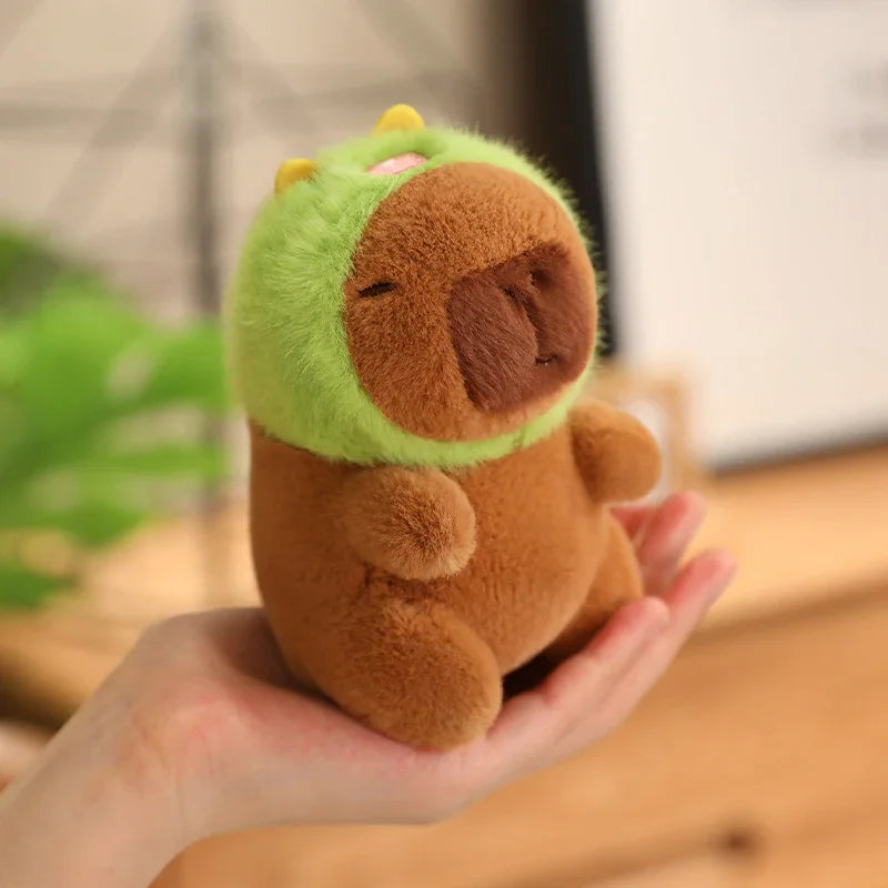 24 Styles Capybara Cosplay Pikachu Plush Toy Capibala Pendant Keychain Disney Stitch Sanrio Kuromi Stuffed Doll Bag Decor Gift