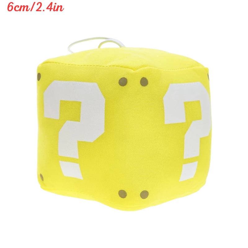 Kawaii Mario Luigi Green Yoshi Super Star Plush Toys Keychain Cute Triple Bananas Ice Fire Flowers Anime Peluche Dolls Pandents