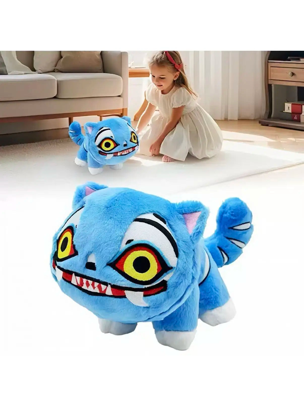 Demons Hunters Plush Cute Purple Tiger Black Hat Magpie With 3 Eyes Monster Hunt Girl Group Stuffed For Fans Gifts