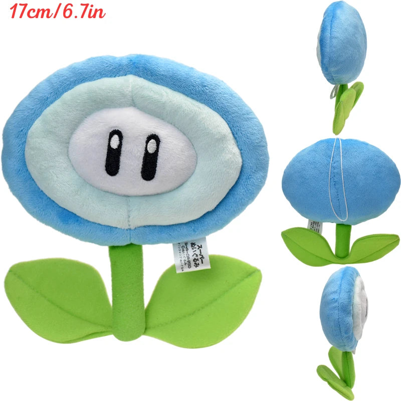 Kawaii Mario Luigi Green Yoshi Super Star Plush Toys Keychain Cute Triple Bananas Ice Fire Flowers Anime Peluche Dolls Pandents