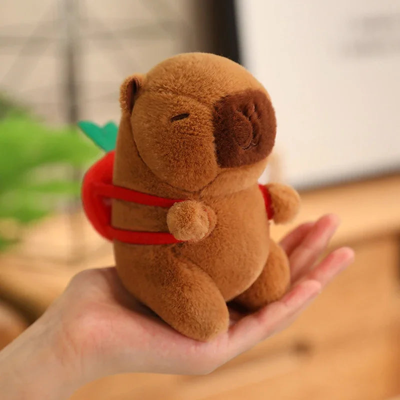 24 Styles Capybara Cosplay Pikachu Plush Toy Capibala Pendant Keychain Disney Stitch Sanrio Kuromi Stuffed Doll Bag Decor Gift