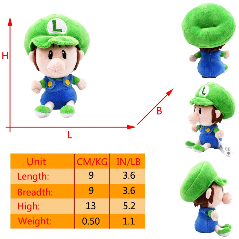 Mario Luigi Plush Toys Waluigi Wario Mario Bros Cosplay Elephant Cat Bear Peluche Stuffed Dolls Halloween Birthday Gifts