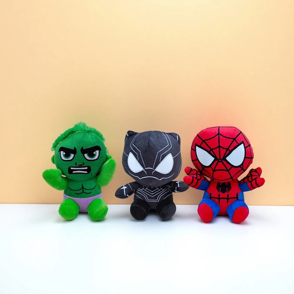2025 Marvel 20-30Cm  Spiderman Plush Toy Soft Stuffed Cartoon Stuffed Doll Large Plush Boy Cloth Doll Pillow Kids Christmas Gift
