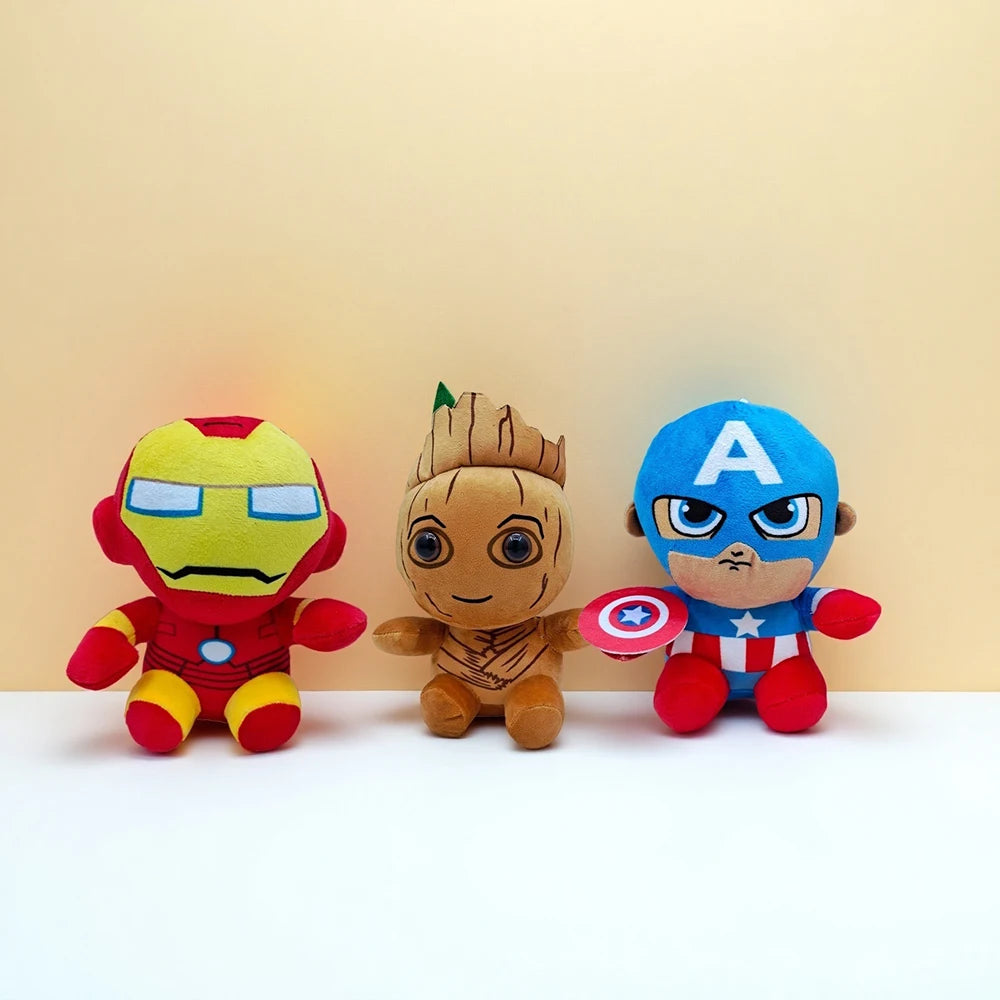 2025 Marvel 20-30Cm  Spiderman Plush Toy Soft Stuffed Cartoon Stuffed Doll Large Plush Boy Cloth Doll Pillow Kids Christmas Gift