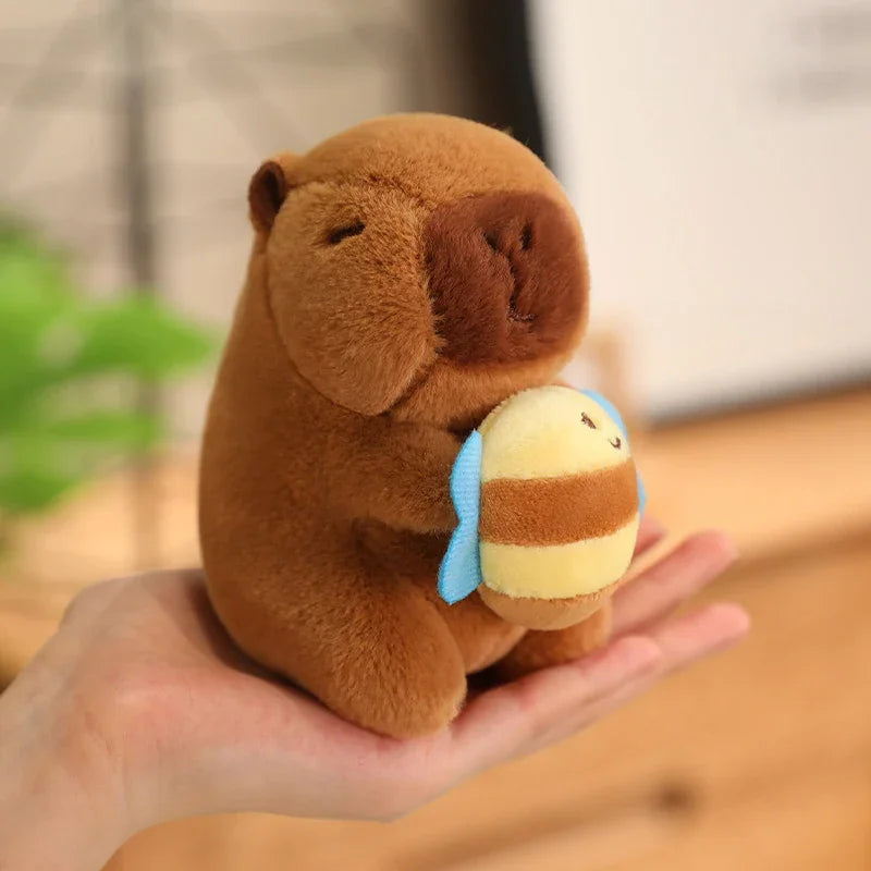 24 Styles Capybara Cosplay Pikachu Plush Toy Capibala Pendant Keychain Disney Stitch Sanrio Kuromi Stuffed Doll Bag Decor Gift