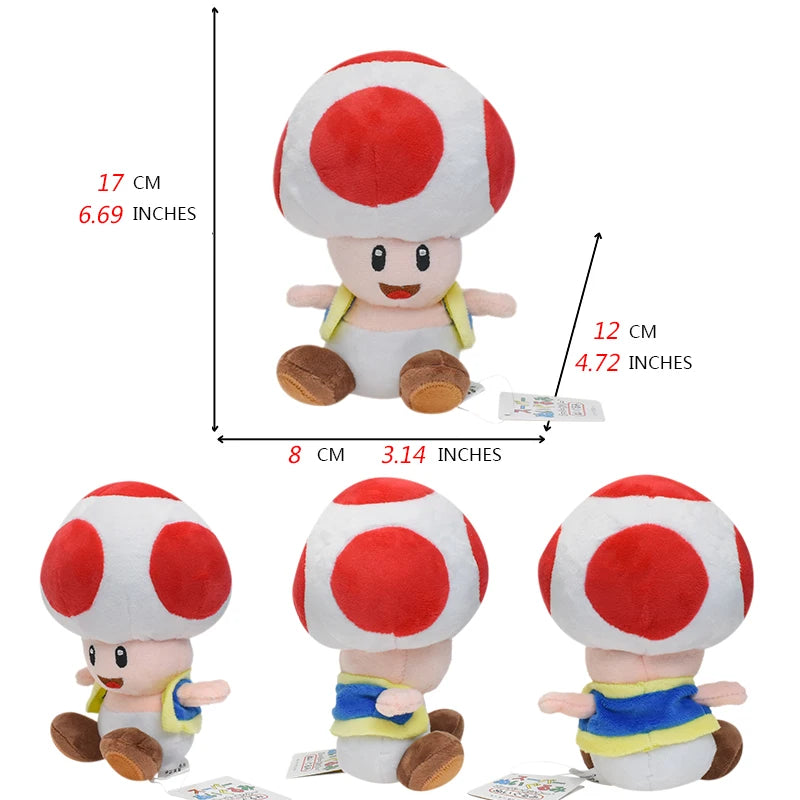 Super Mario Bros. Wonder Plush Toy Mairo Luigi Princess Peach Daisy Toad Toadette Yoshi Soft Stuffed Dolls Nabbit Skedaddlers