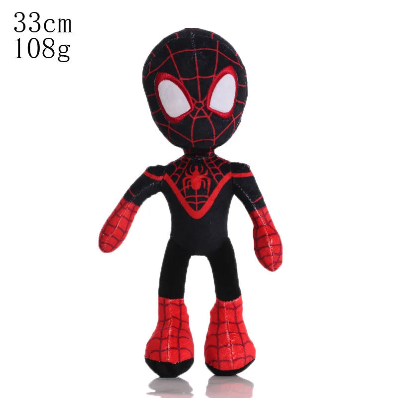 2025 Marvel 20-30Cm  Spiderman Plush Toy Soft Stuffed Cartoon Stuffed Doll Large Plush Boy Cloth Doll Pillow Kids Christmas Gift