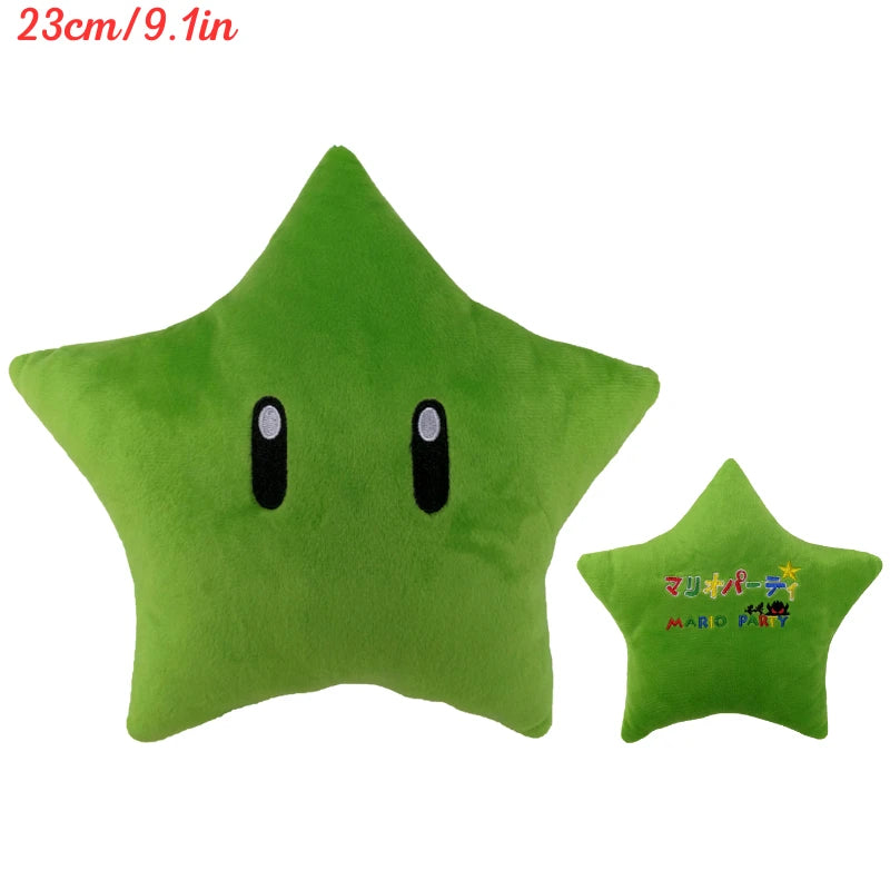 Kawaii Mario Luigi Green Yoshi Super Star Plush Toys Keychain Cute Triple Bananas Ice Fire Flowers Anime Peluche Dolls Pandents