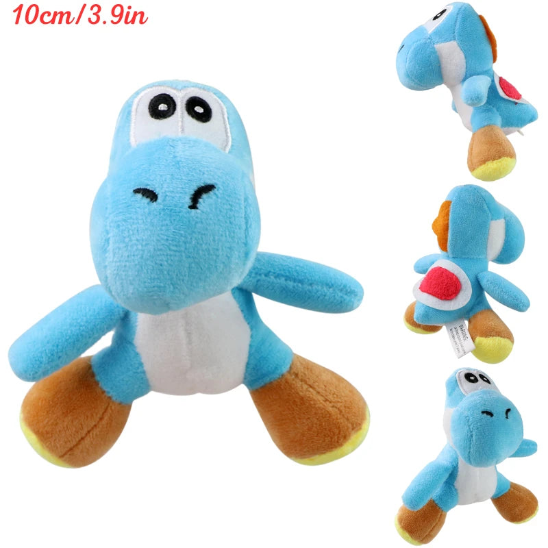 Kawaii Mario Luigi Green Yoshi Super Star Plush Toys Keychain Cute Triple Bananas Ice Fire Flowers Anime Peluche Dolls Pandents