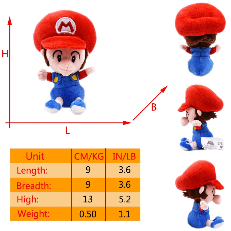 Mario Luigi Plush Toys Waluigi Wario Mario Bros Cosplay Elephant Cat Bear Peluche Stuffed Dolls Halloween Birthday Gifts