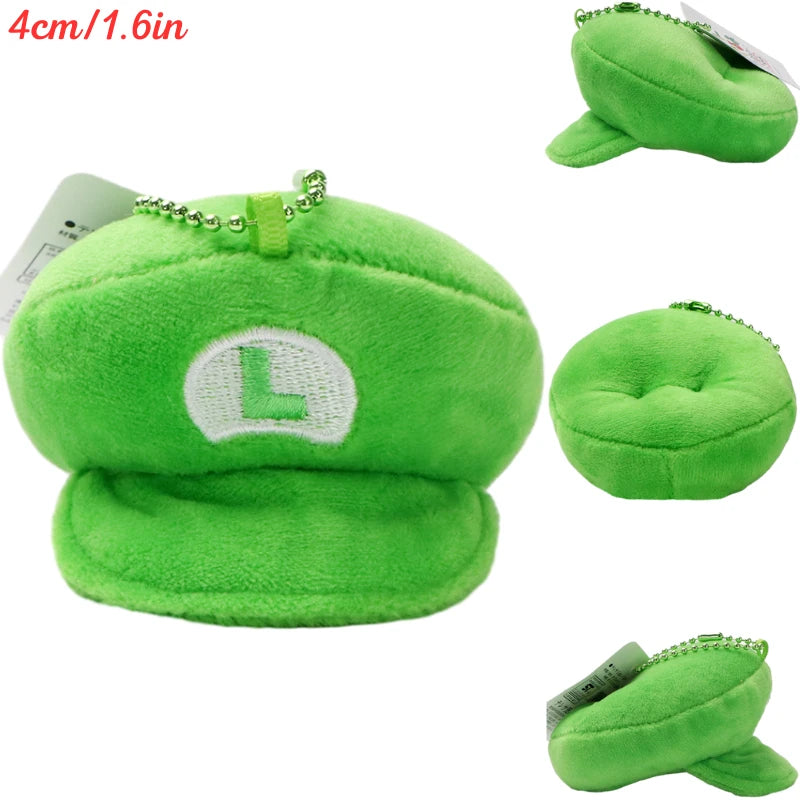 Kawaii Mario Luigi Green Yoshi Super Star Plush Toys Keychain Cute Triple Bananas Ice Fire Flowers Anime Peluche Dolls Pandents
