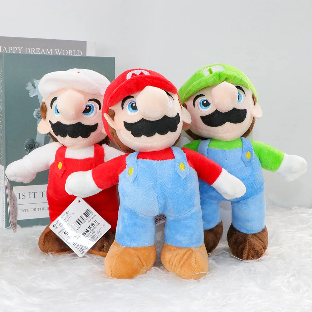 Mario Luigi Plush Toys Waluigi Wario Mario Bros Cosplay Elephant Cat Bear Peluche Stuffed Dolls Halloween Birthday Gifts