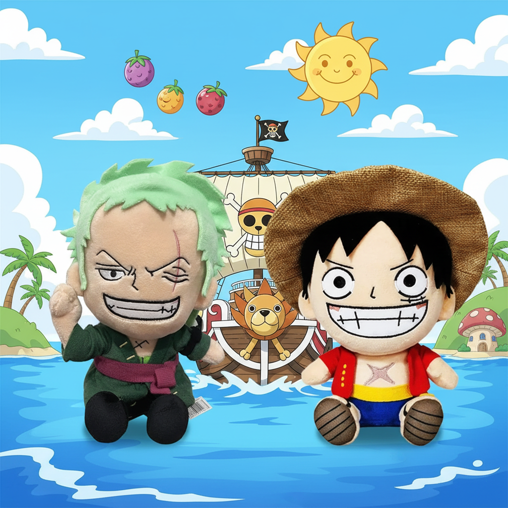One Piece Zoro and Luffy Plush Toy